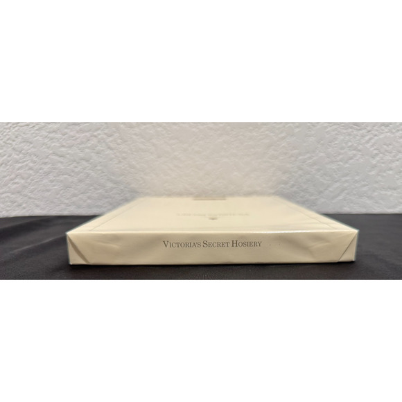 Vintage 90s Victoria's Secret Lace Thigh Highs White Sheer Secret Hosiery NIB - Picture 5 of 6